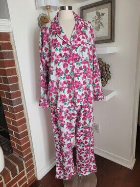 The BedHead Pajamas Bougainvillea Sateen Luxury Pajama Set XL